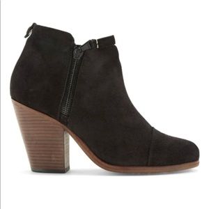 Rag & Bone Margot Bootie Black Suede Size 7